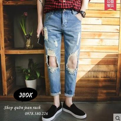 Phong cach quan jeans nam relaxed fits